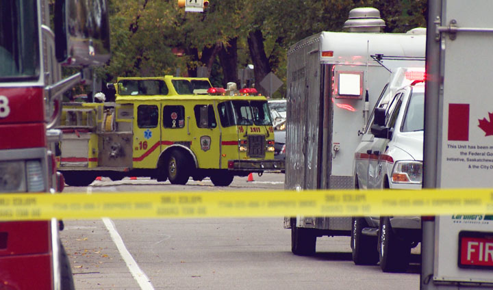 A building in downtown Saskatoon was evacuated after a gas leak on Wednesday morning