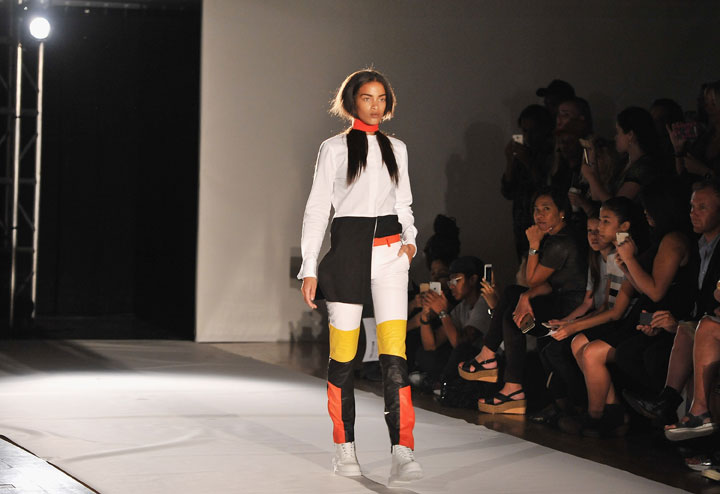 the Pyer Moss fashion show during Spring 2016 New York Fashion Week at the Altman Building on September 10, 2015 in New York City.