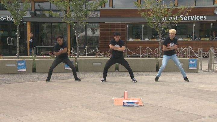University of Alberta students perform at the Edmonton Valley Zoo for Shinerama Saturday, September 5, 2015.