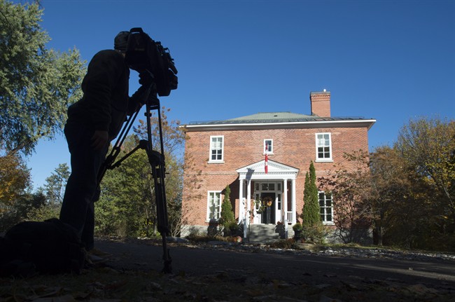 Rideau Cottage is seen on the grounds of Rideau Hall, Monday October 26, 2015 in Ottawa.