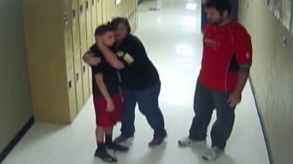 ‘He was purple, his eyes were bulging’: Missouri teacher caught on camera saving student’s life - image