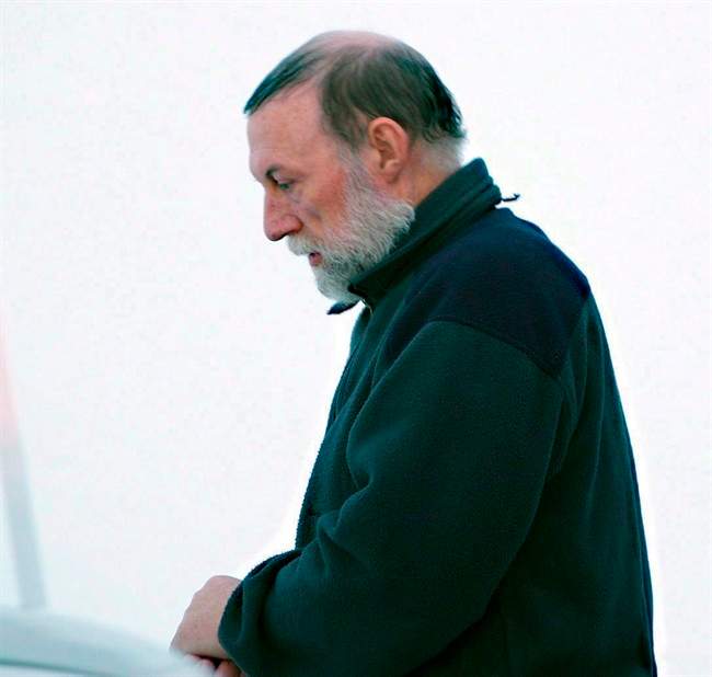 Eric Dejaeger leaves an Iqaluit, Nunavut courtroom Jan. 20, 2011 after his first appearance for six child sexual abuse charges in Igloolik dating back to the 1970s. Dejaeger, the defrocked Arctic priest in prison for dozens of sex offences against Inuit children, is appealing.