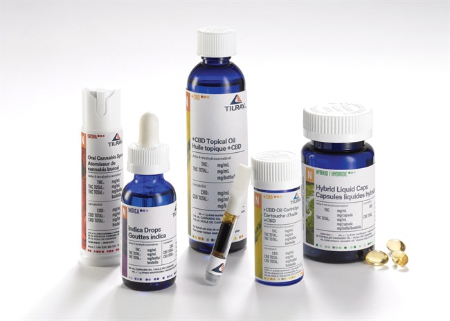 Assorted cannabis oil products are shown in a handout photo. A number of Canada's medical marijuana growers are poised to release cannabis oils for authorized patients who don't want to smoke or vaporize the dried herb to relieve symptoms. 