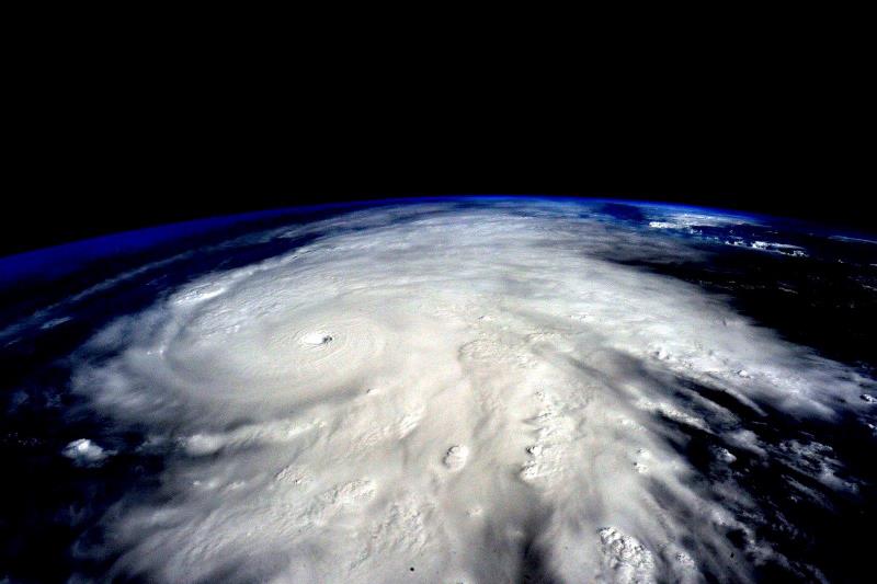 In this handout photo provided by NASA, Hurricane Patricia is seen from the International Space Station. The hurricane made landfall on the Pacfic coast of Mexico on October 23.