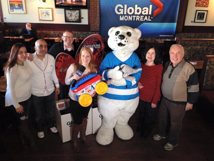 Generous Dorval residents drop off new toys and non perishable food items as part of the Generations Foundation Food and Toy Drive, Monday, November 16, 2015.
