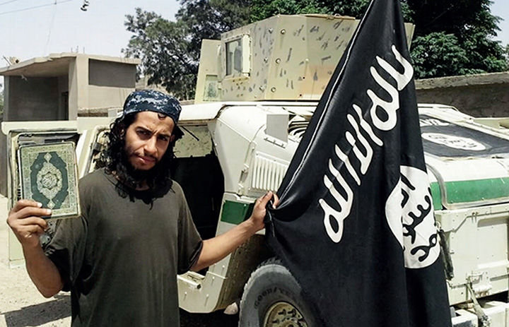 This undated image made available in the Islamic State’s English-language magazine “Dabiq,” shows Abdelhamid Abaaoud. Abaaoud was identified by French authorities on Monday Nov. 16, 2015 as the presumed mastermind of the terror attacks last Friday in Paris.