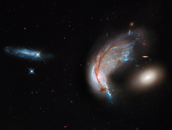 Galaxies exist in neighbourhoods similar to our own.