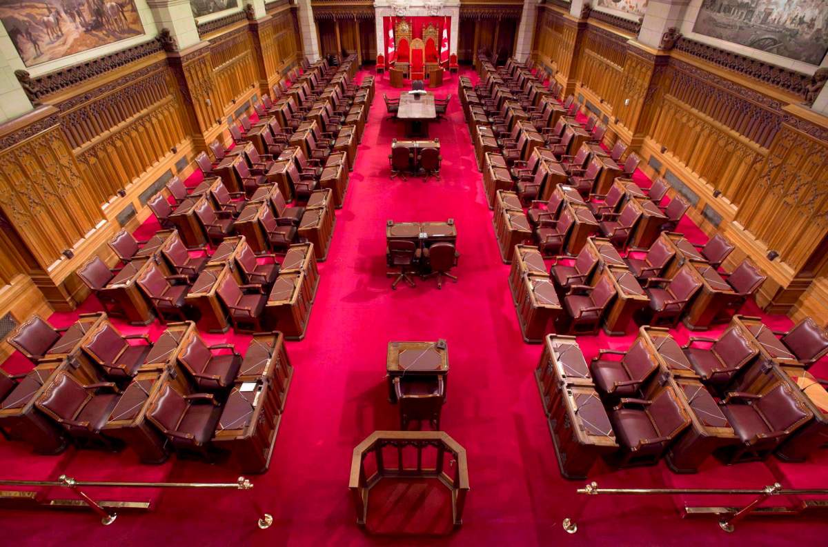 Nineteen senators flagged with problematic expenses by the auditor general have opted to challenge the findings before a special arbitrator. Six of those senators are among a group of nine being referred to the RCMP for a criminal review. The Senate chamber on Parliament Hill is seen May 28, 2013. THE CANADIAN PRESS/Adrian Wyld.