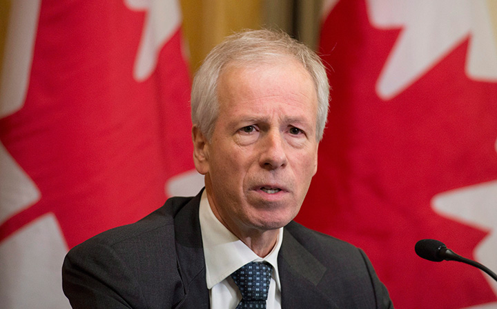Foreign Affairs Minister Stephane Dion speaks with the media ahead of the Commonwealths Heads of Government meeting, Thursday Nov. 26, 2015 in Valletta, Malta. 