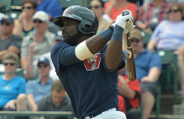 Winnipeg Goldeyes outfielder Reggie Abercrombie was named the American Association's Batter of the Week.