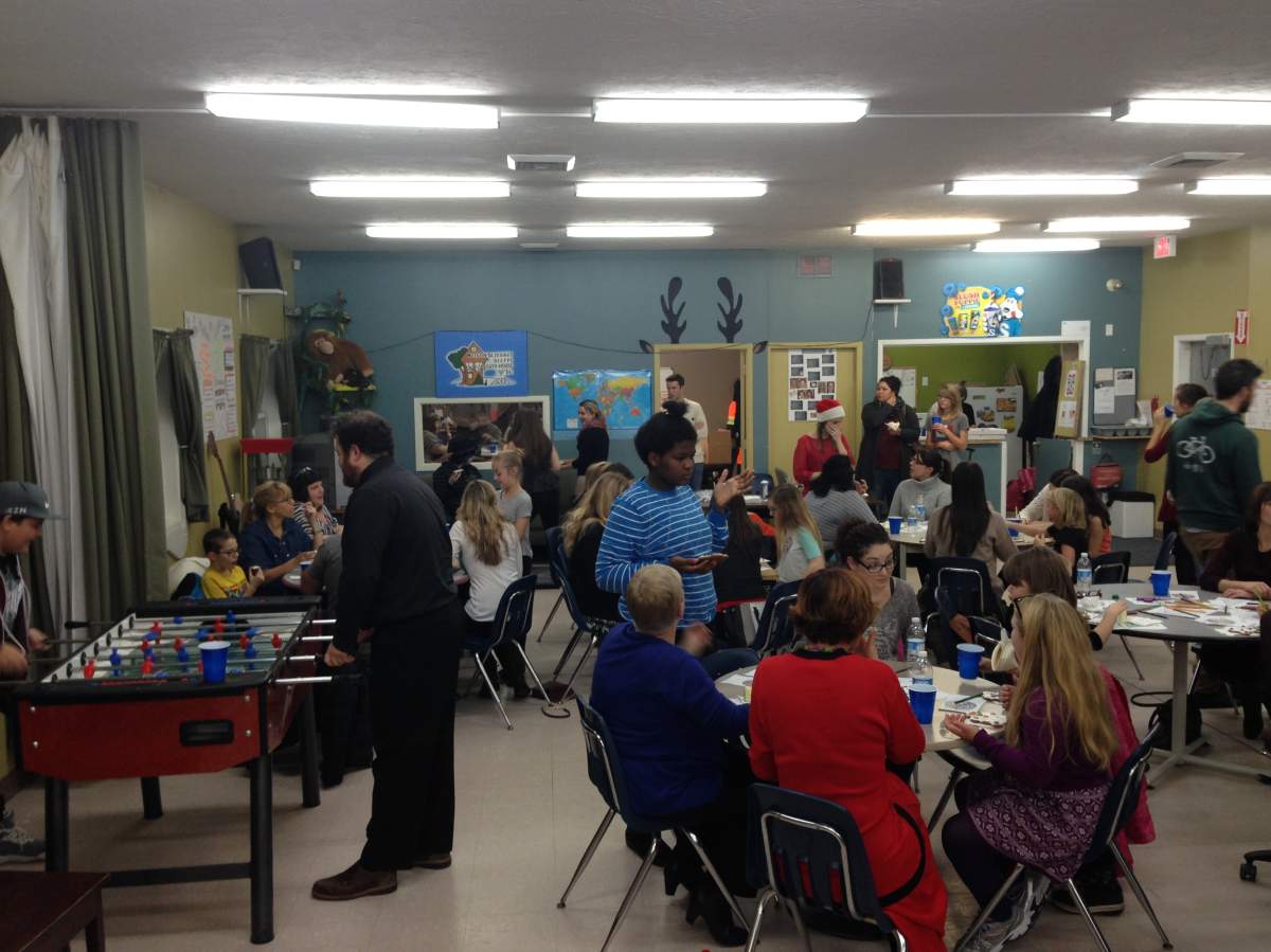 Big Brothers and Big Sisters Moncton members hang out on a Friday afternoon.