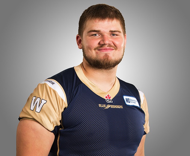 Winnipeg Blue Bombers offensive lineman Matthias Goossen.