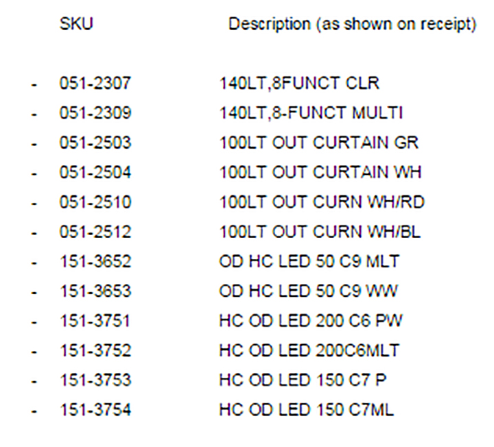 Canadian Tire says customers with any of these products should immediately stop using them and return them to a Canadian Tire location for a full refund.