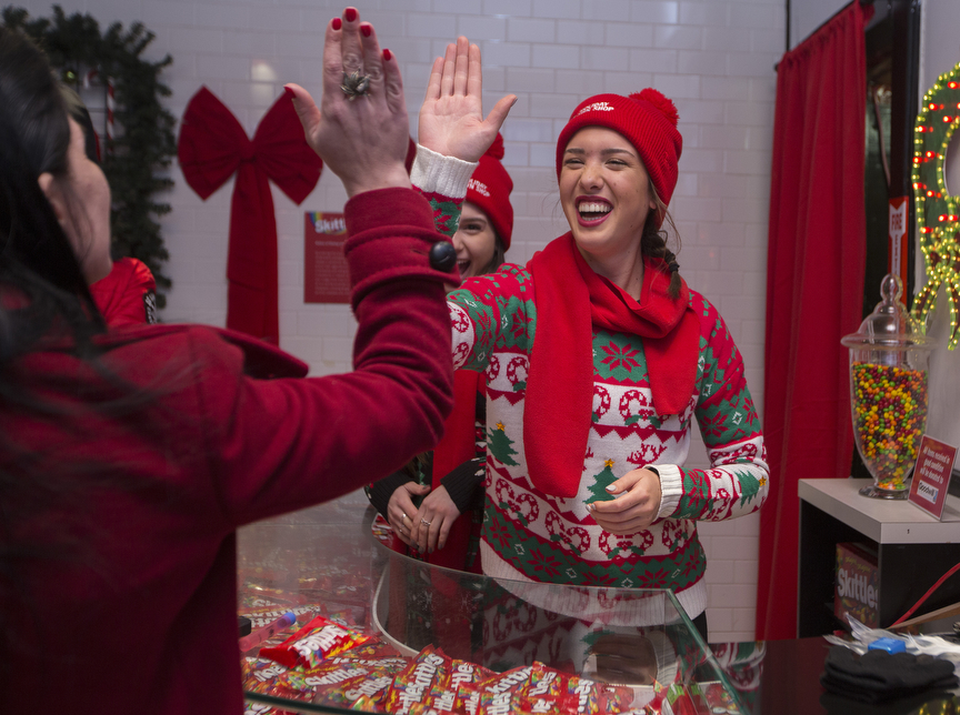 The Skittles pawn shop opened on Dec. 26, 2015 to trade unwanted holiday gifts for the tasty treats.