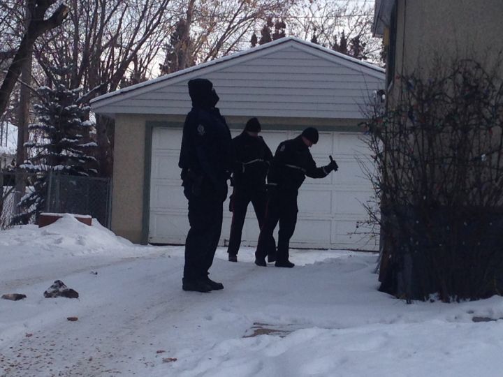 Police investigate after an officer-involved shooting took place in west Edmonton Saturday night.