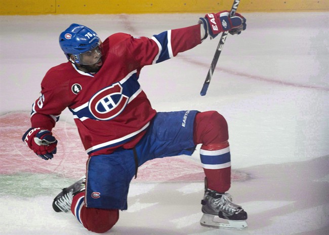 A file photo of Montreal Canadiens defenceman P.K. Subban.