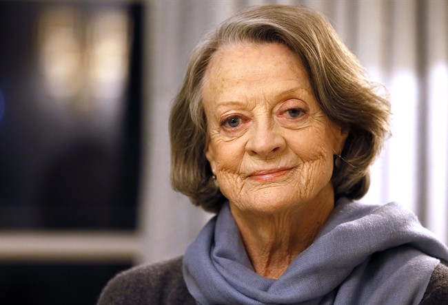 British actress Dame Maggie Smith in London, Wednesday, Dec. 16, 2015.