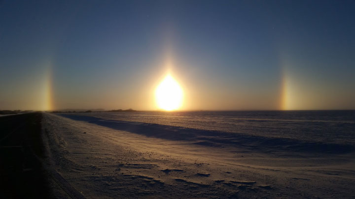Jan. 23: This Your Saskatchewan photo was taken by Nancy Scott of a sundog west of Melfort.