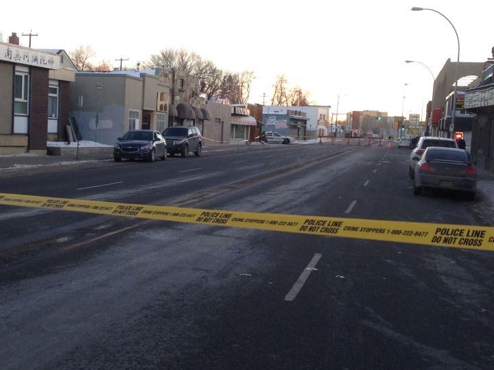 Police have shut down 111 Avenue between 92 Street and 94 Street as they continue to investigate.