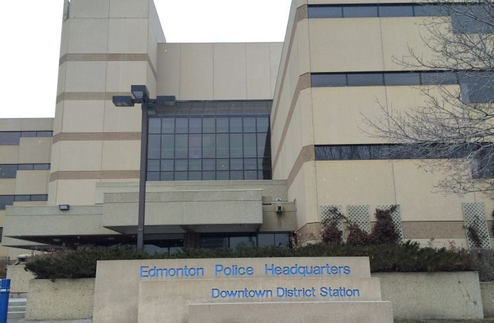 Edmonton police headquarters in downtown Edmonton.