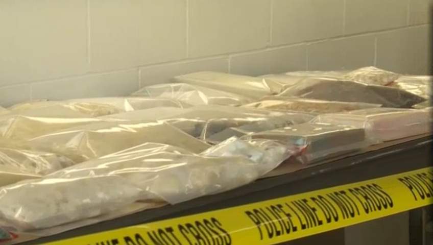 Drugs seized by police.