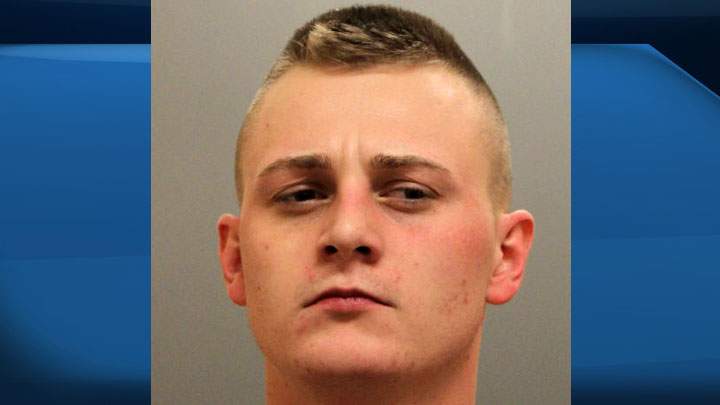 Jesse Micheal Graver, 26, is wanted by police following a stolen vehicle rollover this past weekend near Marshall, Sask.