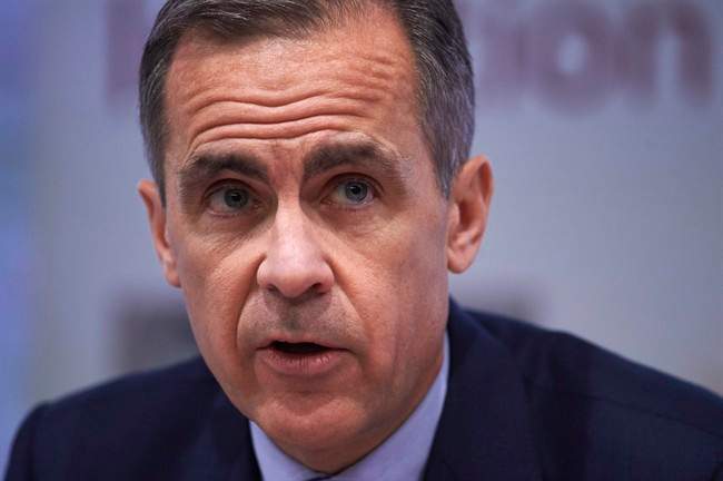 Mark Carney, the Governor of the Bank of England, speaks during the quarterly Inflation Report press conference, in London, Thursday, Feb. 4, 2016. The Bank of England policymakers have voted to keep interest rates at their record low of 0.5 percent as Governor Mark Carney unveils economic forecasts for Britain.