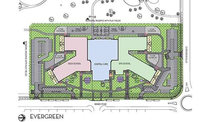 The final designs for 18 new schools on nine-joint use sites in Saskatchewan were unveiled on Monday.