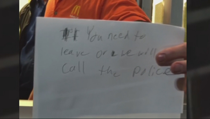 Hearing impaired man not loving McDonald’s after being refused service - image