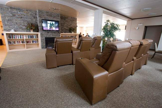The interior of a Black Diamond Group lodge in Wabasca area of northern Alberta, is shown in this Sept. 2009 handout photo. 
