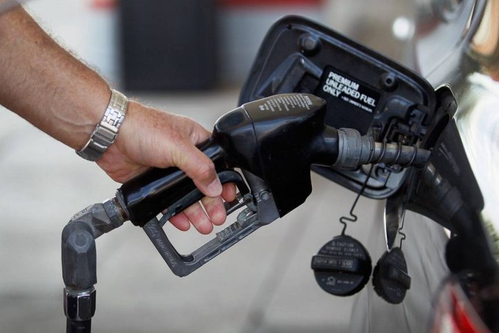 Gas prices were down 13 per cent last month compared to what commuters were paying last February.
