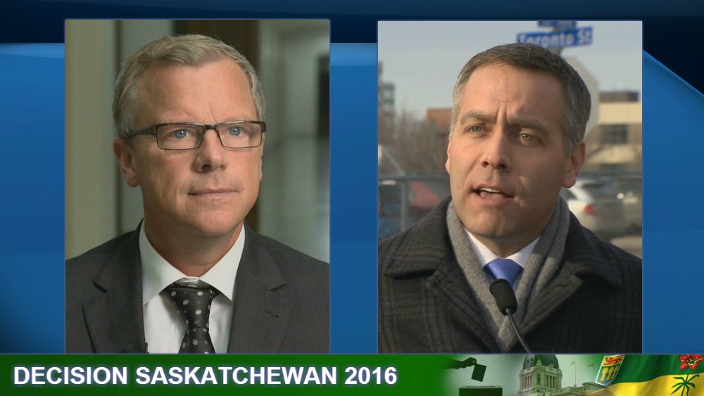 Sask. Party leader Brad Wall and NDP leader Cam Broten are squaring off in a televised leader's debate that will airon Global TV tonight at 6:05 p.m.