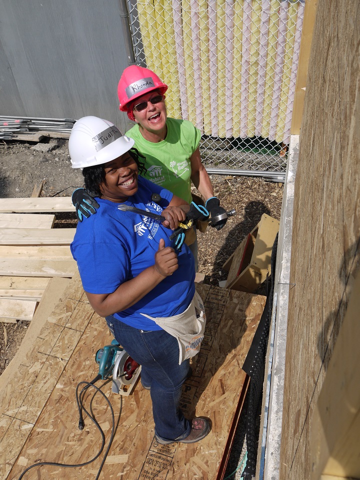 Habitat women build