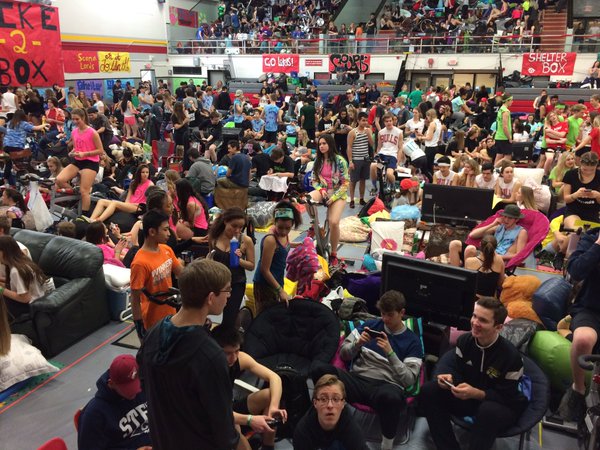 Strathcona High School holds its third bike-a-thon, Friday, March 18, 2016. 
