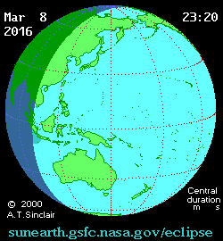 WATCH: Solar eclipse over Indonesia and North Pacific Ocean - image