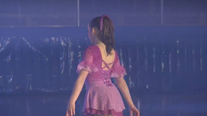 Brooklyn Watmough prepares for her solo at the Lethbridge Skating Club Carnival Saturday, March 12, 2016. 