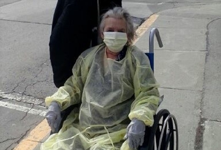 Harriet Coveyduck, 73, was admitted to Verdun Hospital with the flu.
