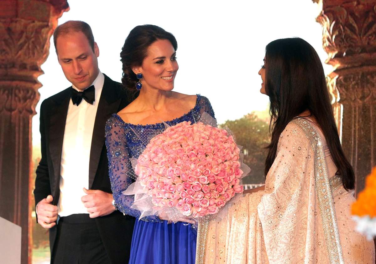 Catherine, Duchess of Cambridge and Prince WilliamPrince William and Catherine Duchess of Cambridge visit to India – 10 Apr 2016Catherine, Duchess of Cambridge and Prince William meet Shah Rukh Khan and Aishwarya Rai at the Bollywood Charity Gala at the Taj Palace Hotel