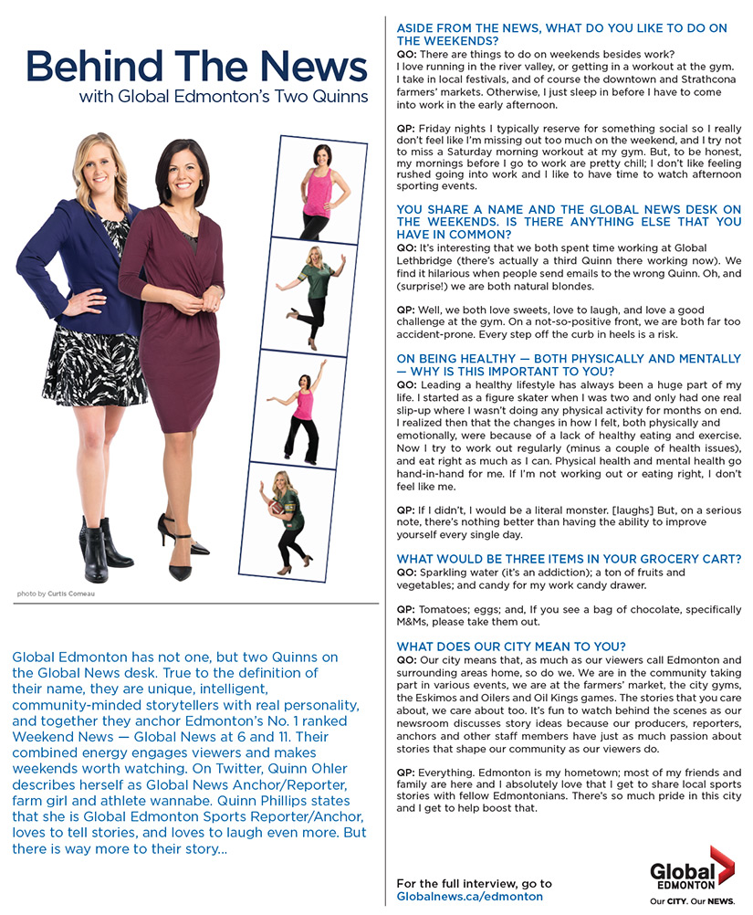 ‘Behind the News’ with Global Edmonton’s two Quinns on the weekend - image