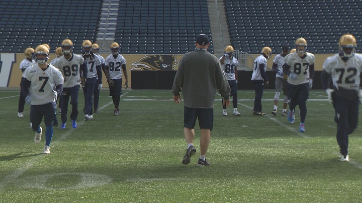 Day 3 of Winnipeg Blue Bombers mini-camp.