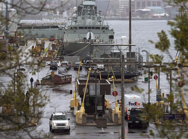 Canadian Forces Base Halifax is pictured.