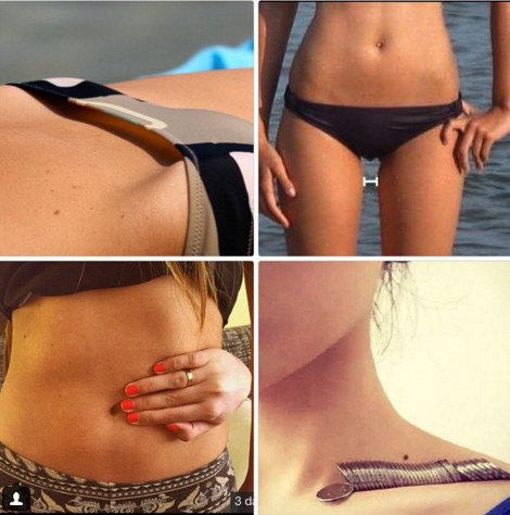Various ways that social media has portrayed the measure of a perfect body.