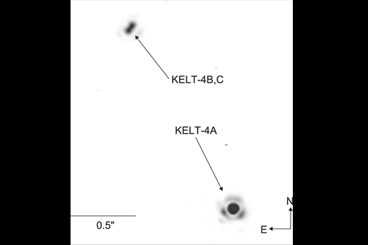 The image of the KELT-4 system.