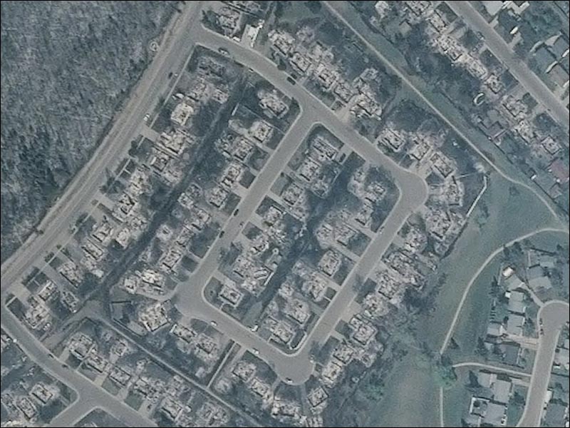 Fort McMurray wildfire: Search these high-resolution satellite maps of the damage - image