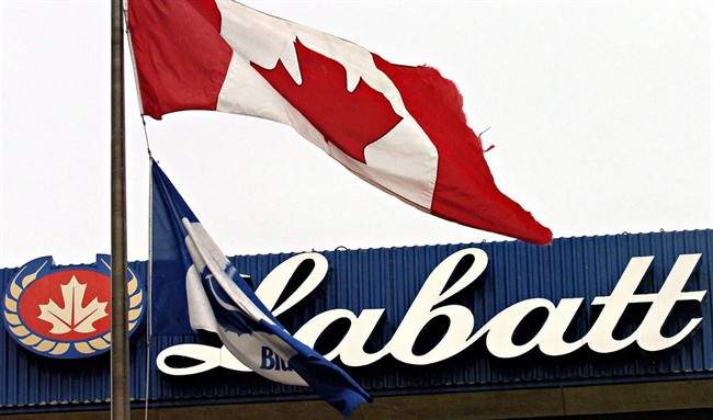 The Labatt brewery is seen in Toronto Thursday, March 31, 2005.