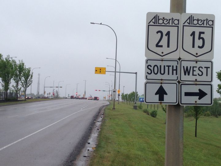 Officers were called to the crash on Highway 15 near 94 Street at around 9:50 p.m. Friday, May 20, 2016.