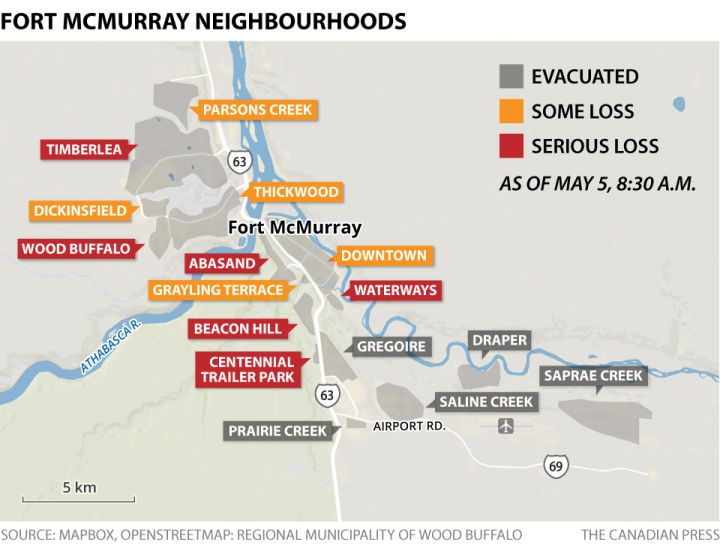 Fort McMurray exodus: 1 mom, 2 daughters, 4 horses, 3 dogs and a cat make wildfire escape - image