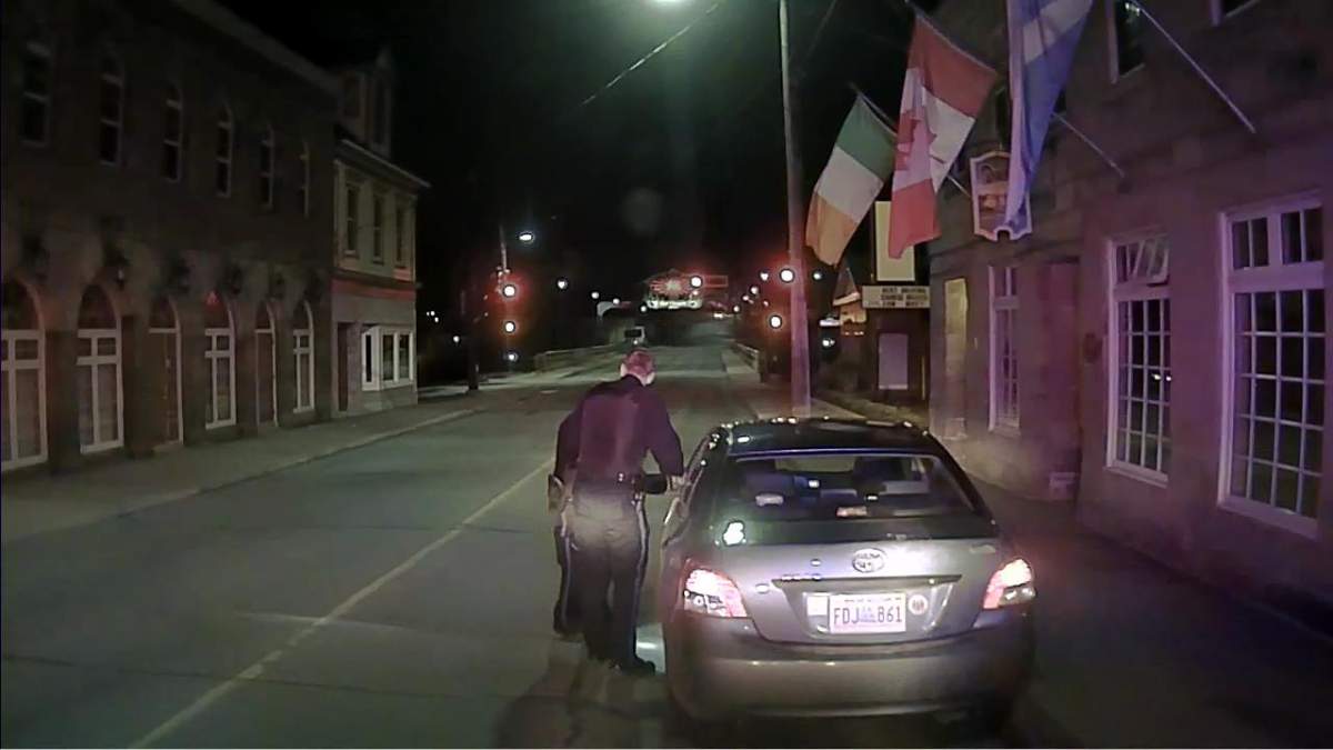 Fraser's car minutes before he fled the scene, allegedly dragging an officer, on May 8. 