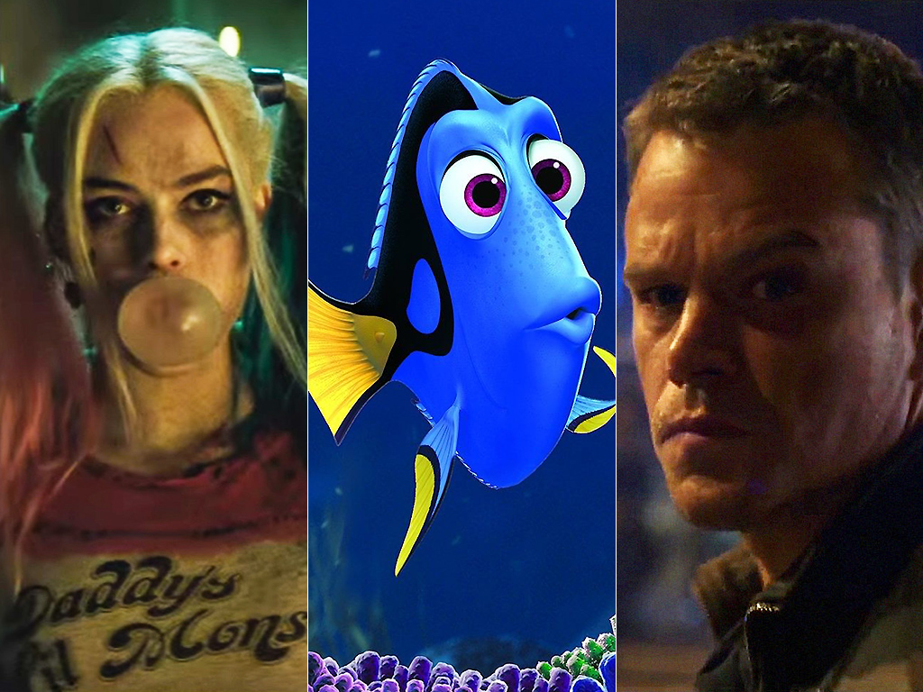 Suicide Squad, Finding Dory, Jason Bourne