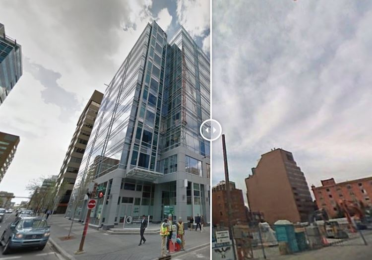 10-story office/retail development Centre 10 now replaces what was once the Gaslight Square retail strip in Calgary.